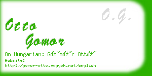 otto gomor business card